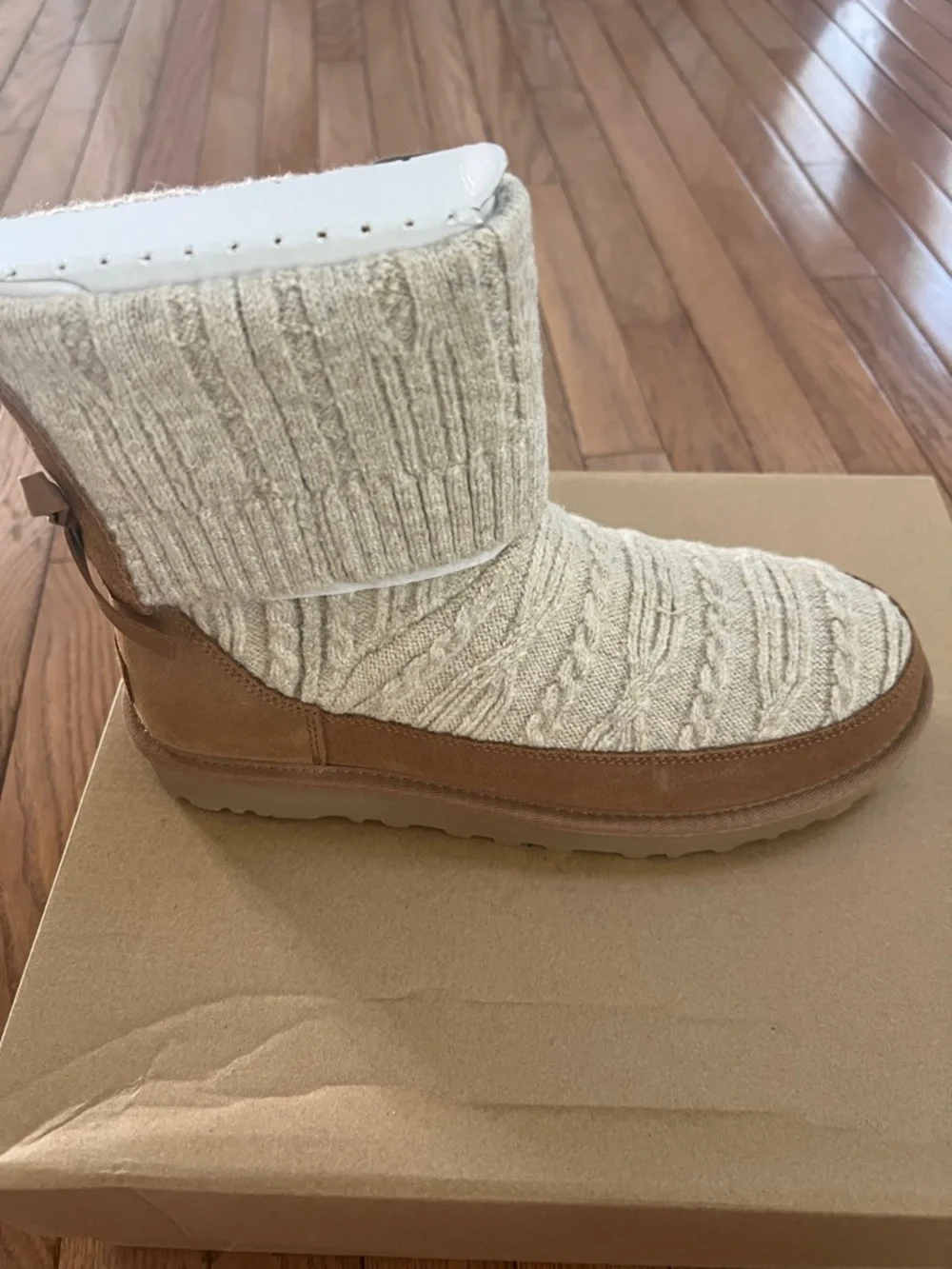 UGG® Classic Mini Cable Knit Bootie (Women)
